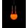 6 watt Dimmable BC-B22mm Orange GLS Long Life Decorative LED Light Bulb