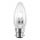 Casell C42BC-H-CA Dimmable 240v 42 watt BC-Ba22d 35mm Clear Candle Halogen Energy Saver