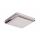 Square Stainless Steel Flat 12v Under Cabinet LED Light Fitting Warm White