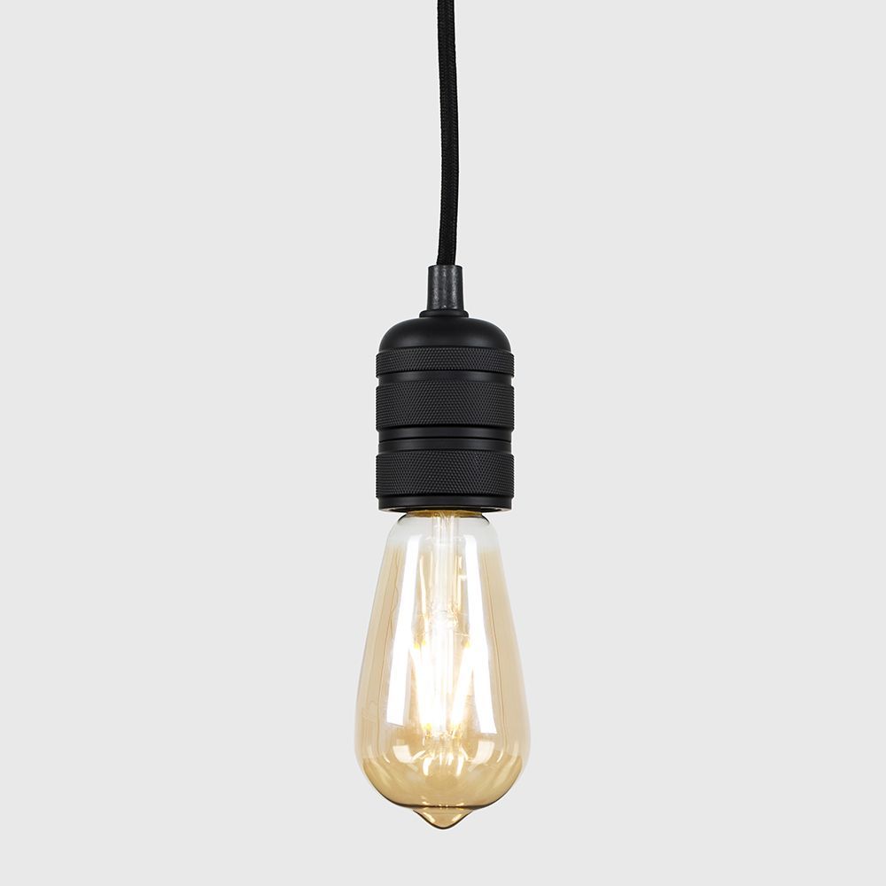 matt black pendant light fitting