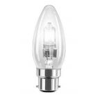 Casell C42BC-H-CA Dimmable 240v 42 watt BC-Ba22d 35mm Clear Candle Halogen Energy Saver