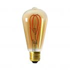 Girard Sudron 716616 ST58 Amber ES-E27mm Screw Cap Looped Filament LED Lamp