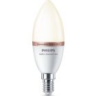 Philips WiZ SES-E14mm Small Screw Cap Colour Adjustable Smart LED Wi-Fi Candle LED Bulb
