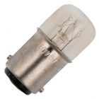 Schiefer 153566500 Ba15d T16x35mm 130V 38mA 5W C-5A 2000h Clear 2500K Dimmable Miniature Lamp